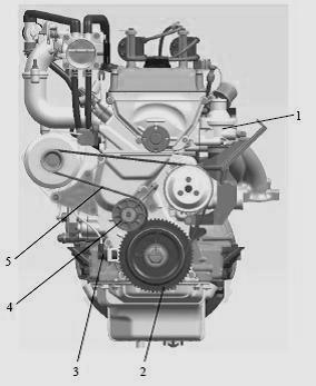 Двигатель автомобилей УАЗ-Патриот, УАЗ Хантер, УАЗ-3909 (ЗМЗ-409) (вид спереди)